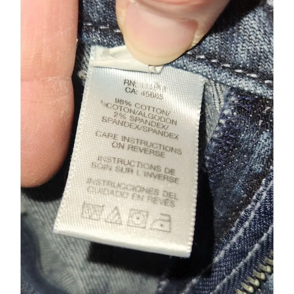 Michael Kors Jeans Women's Size 10 Embellished Signature Monogram With Elastic W